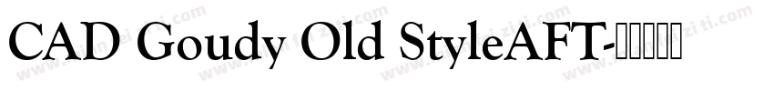 CAD Goudy Old StyleAFT字体转换